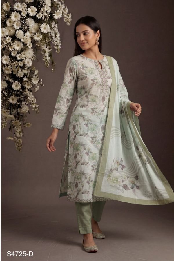 Ganga Fashion Zahra S4725 Premium Cotton Suit S4725-D
