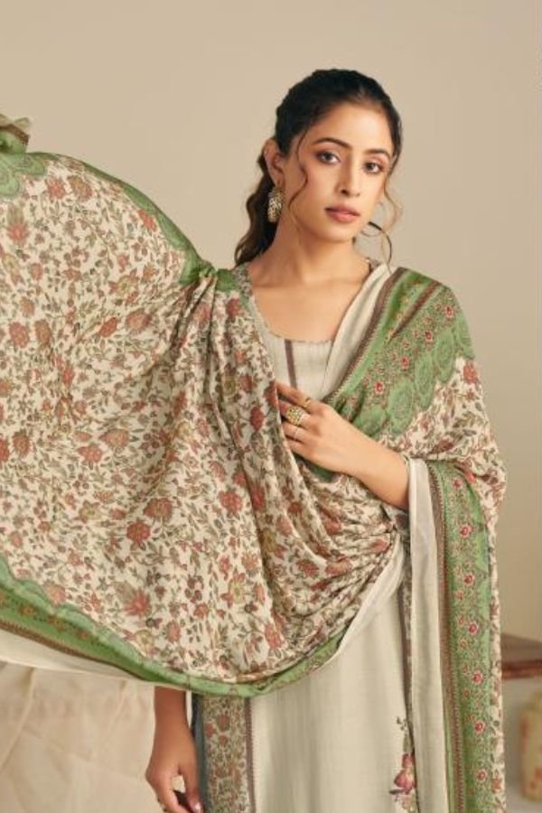 Glossy Simar Fenna Pure viscose Mal Ladies Suit 8190-B