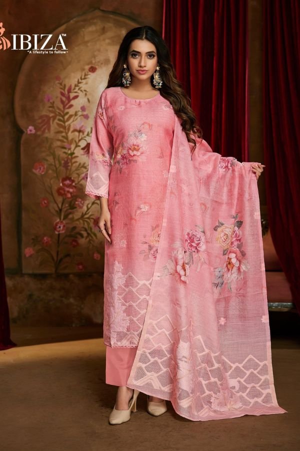 Ibiza Lifestyle Lime Light Linen Salwar Suit 15979