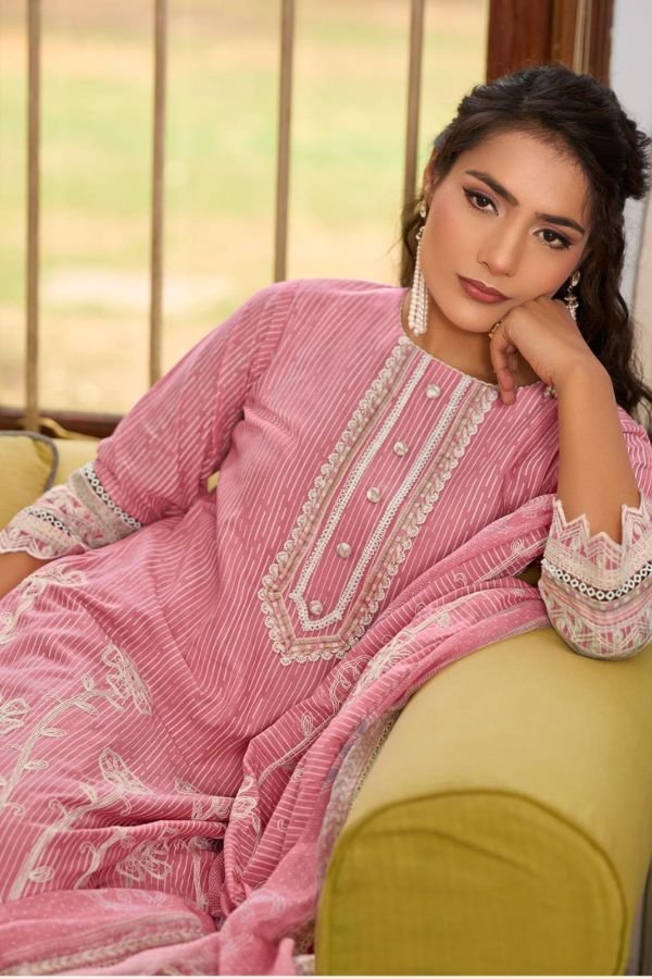 Jay Vijay Prints Basera Mal Mal Cotton Ladies Suit 11012