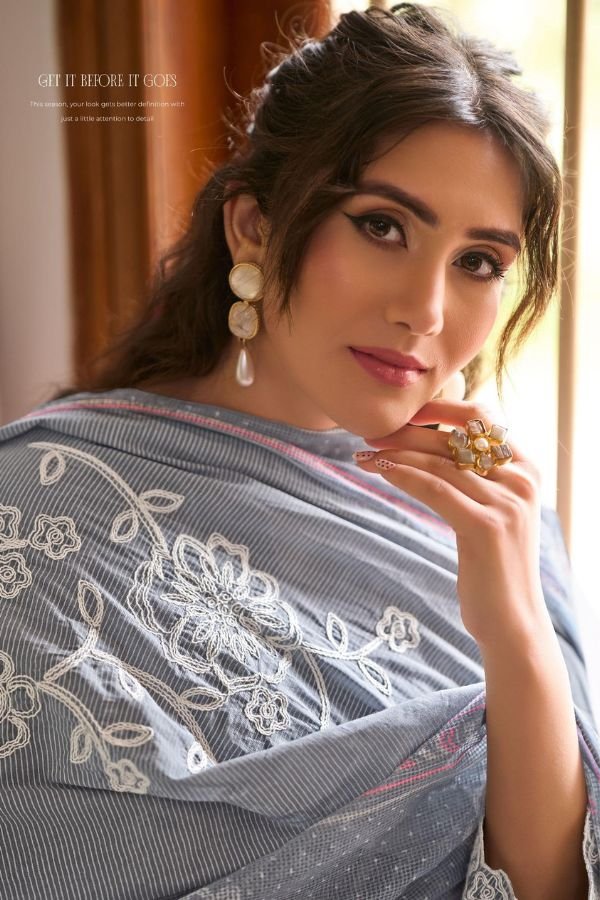 Jay Vijay Prints Basera Mal Mal Cotton Ladies Suit 11013