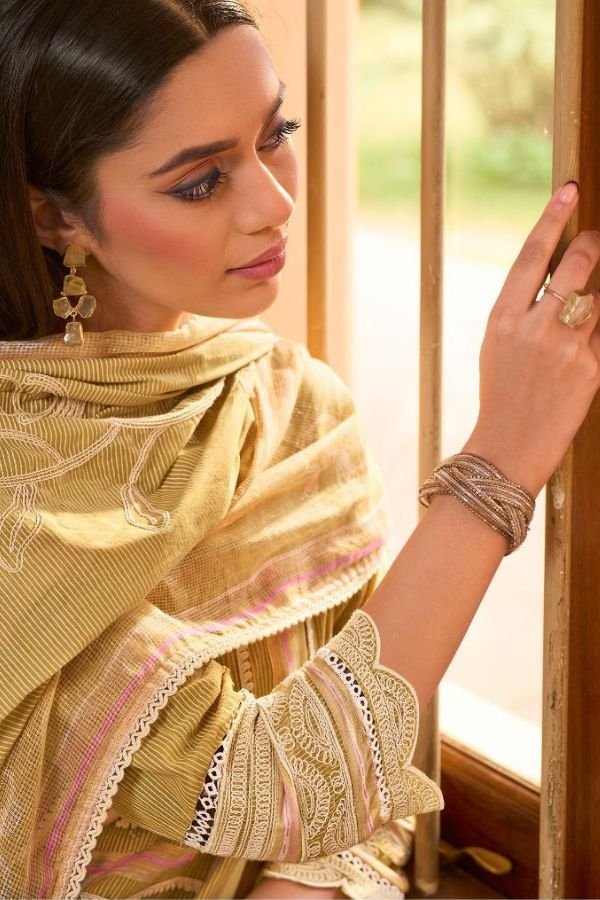 Jay Vijay Prints Basera Mal Mal Cotton Ladies Suit 11014