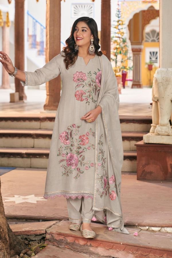 Jay Vijay Prints Chahat Pure Linen Salwar Suit 10921