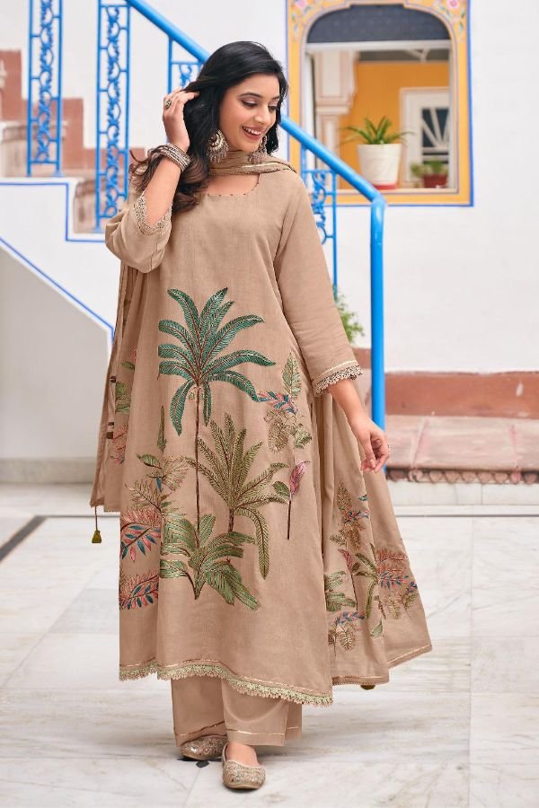 Jay Vijay Prints Chahat Pure Linen Salwar Suit 10922