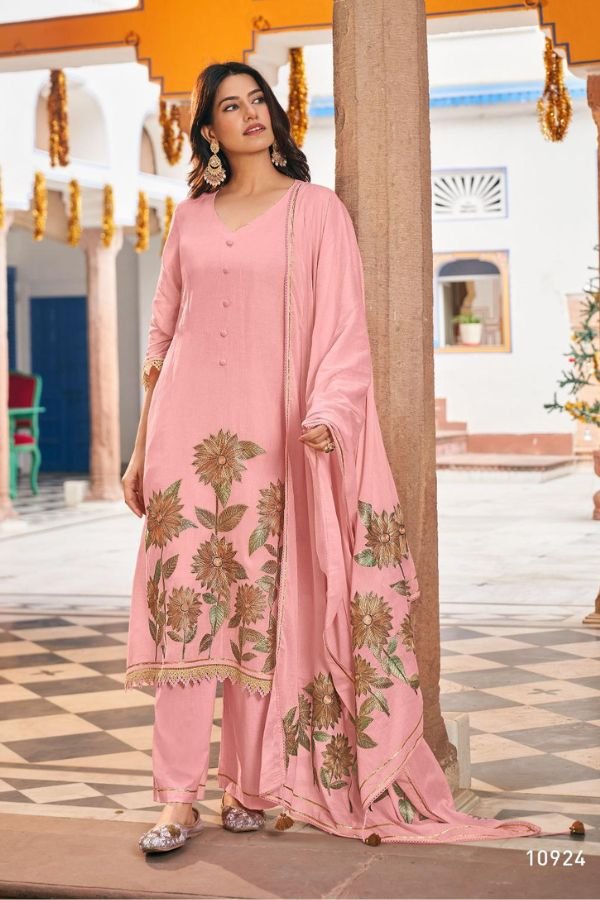 Jay Vijay Prints Chahat Pure Linen Salwar Suit 10924