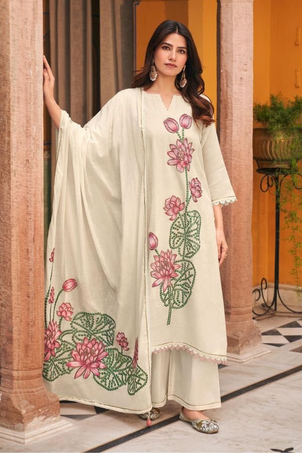 Jay Vijay Prints Chahat Pure Linen Salwar Suit 10925