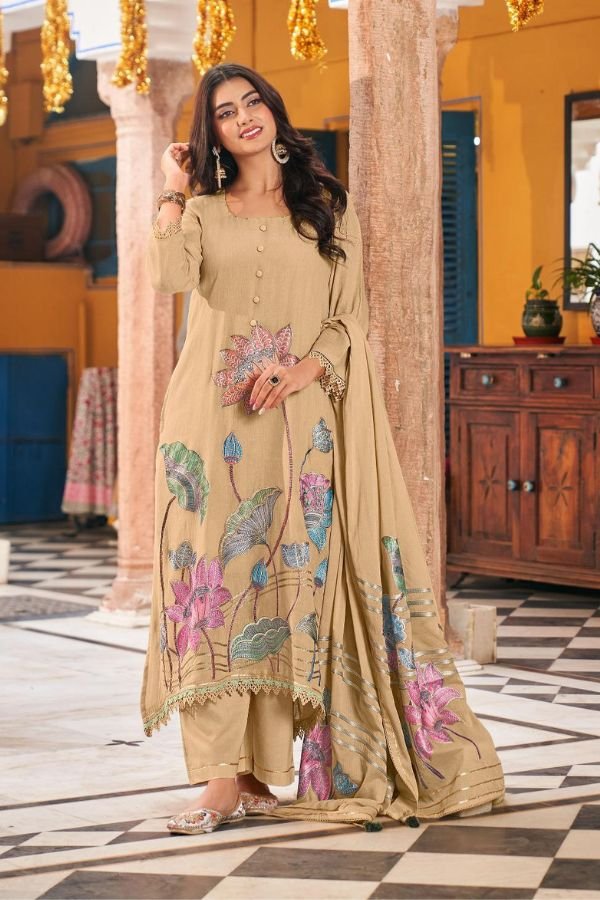 Jay Vijay Prints Chahat Pure Linen Salwar Suit 10926