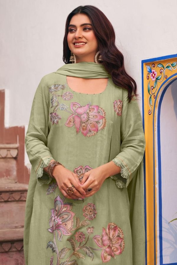Jay Vijay Prints Chahat Pure Linen Salwar Suit 10923