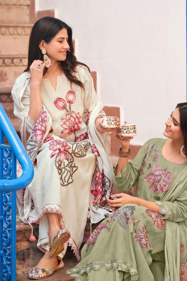 Jay Vijay Prints Chahat Pure Linen Salwar Suit 10925