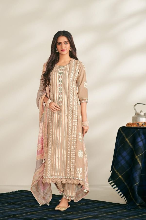 Jay Vijay Prints Gupshup Pure Cotton Ladies Suit 10036