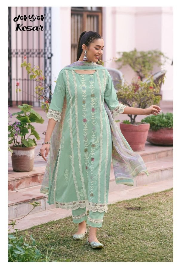 Jay Vijay Prints Kesar Cotton Ladies Salwar Suit 3273-C