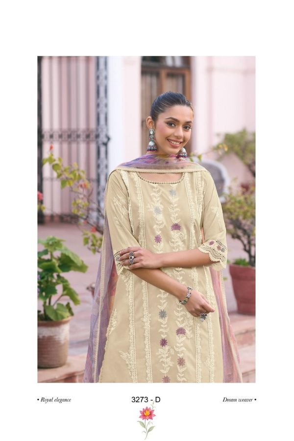 Jay Vijay Prints Kesar Cotton Ladies Salwar Suit 3273-D