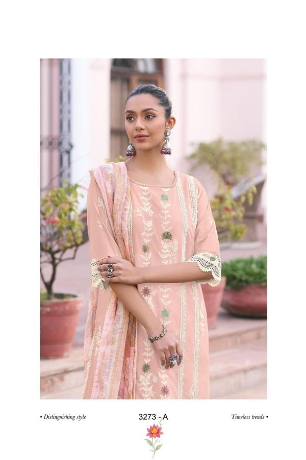 Jay Vijay Prints Kesar Cotton Ladies Salwar Suit 3273-A