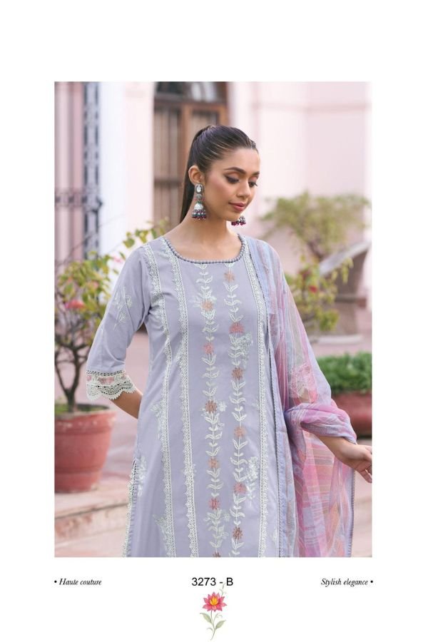 Jay Vijay Prints Kesar Cotton Ladies Salwar Suit 3273-B