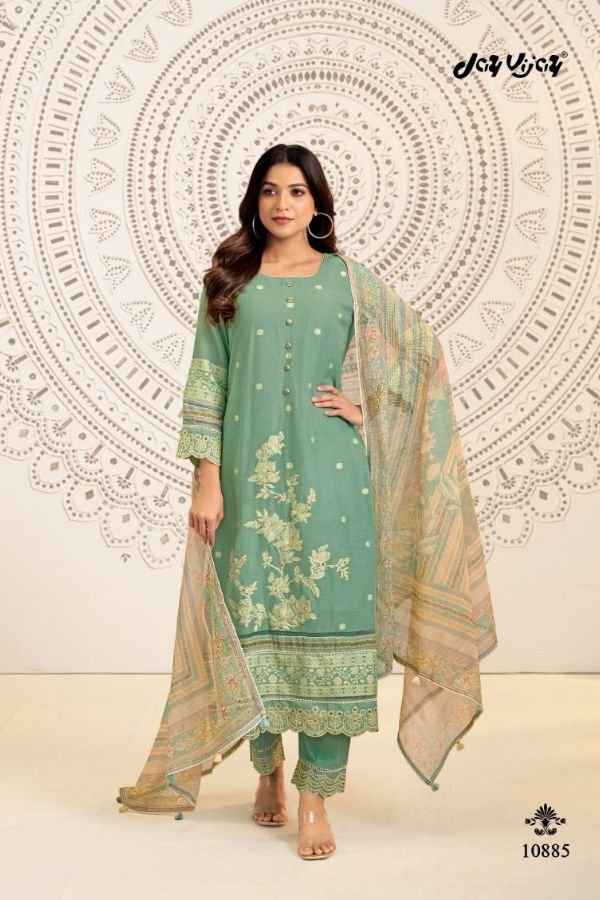 Jay Vijay Prints Mahika Pure Linen Salwar Suit 10882
