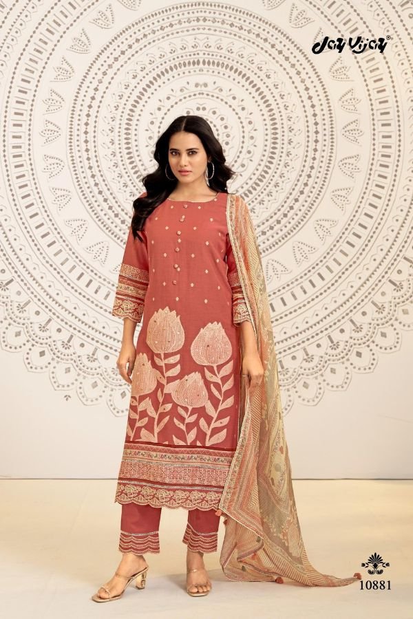 Jay Vijay Prints Mahika Pure Linen Salwar Suit 10883