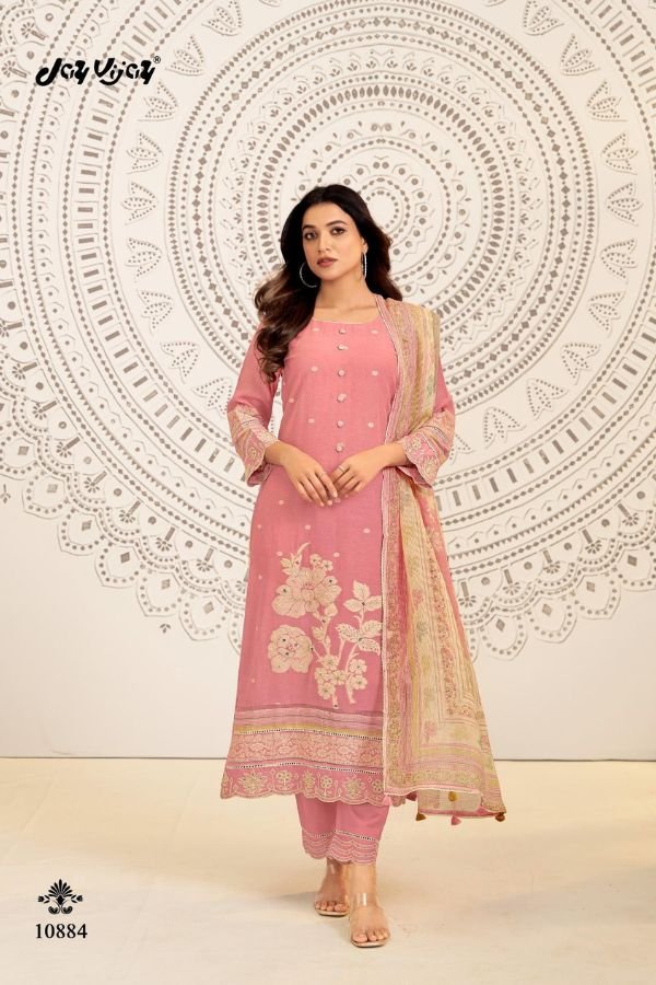 Jay Vijay Prints Mahika Pure Linen Salwar Suit 10885