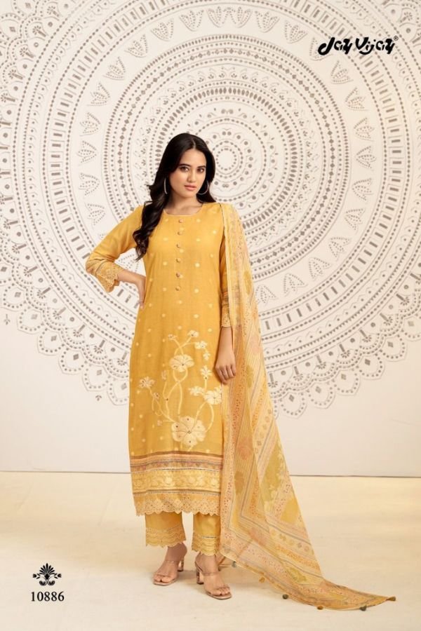 Jay Vijay Prints Mahika Pure Linen Salwar Suit 10886