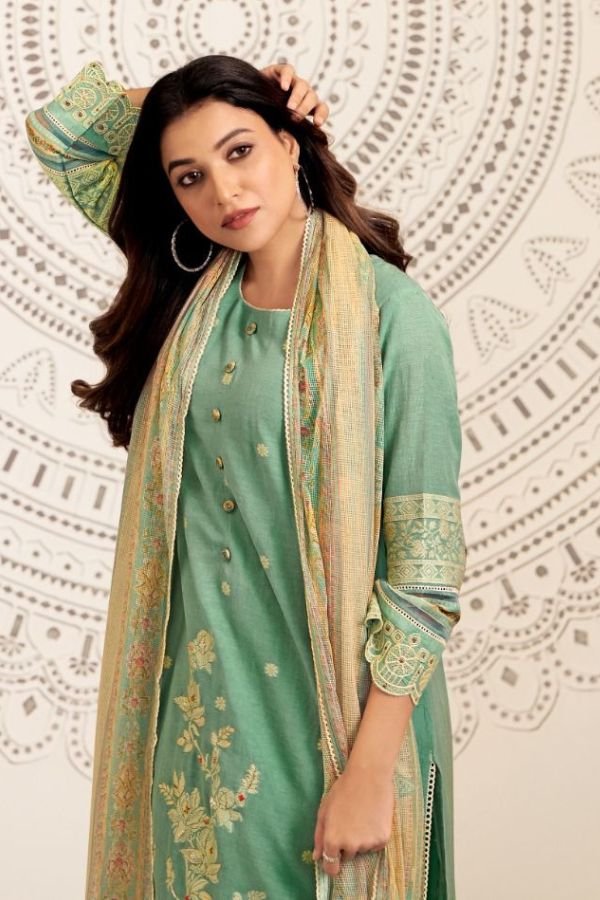 Jay Vijay Prints Mahika Pure Linen Salwar Suit 10882