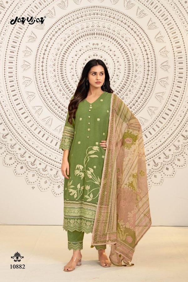 Jay Vijay Prints Mahika Pure Linen Salwar Suit 10884
