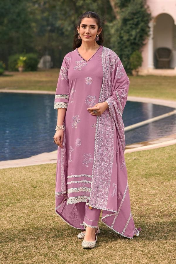 Jay Vijay Prints Mausami Cotton Ladies Salwar Suit 10834
