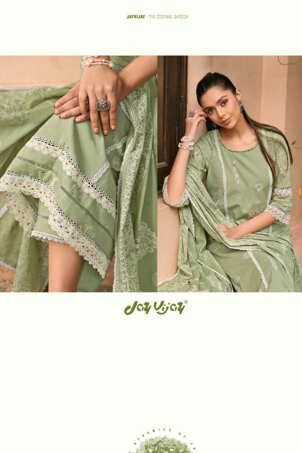 Jay Vijay Prints Mausami Cotton Ladies Salwar Suit 10833