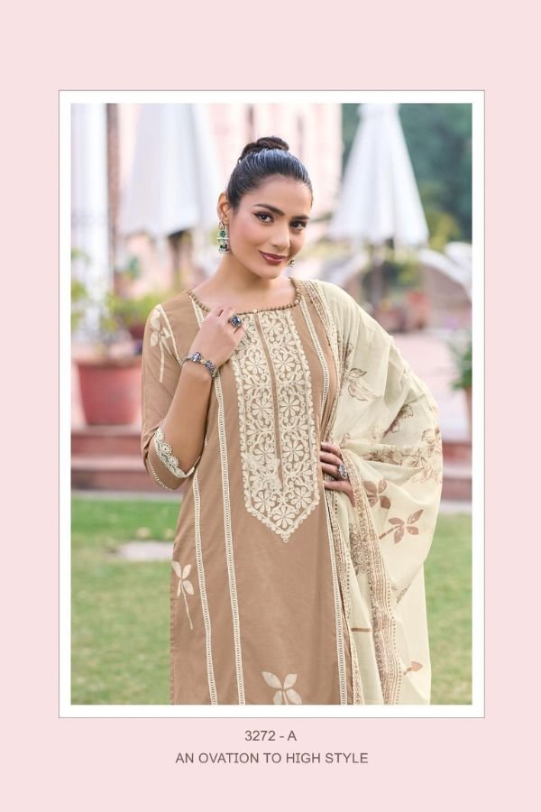 Jay Vijay Prints Natasha 3272 Cotton Ladies Salwar Suit 3272-A