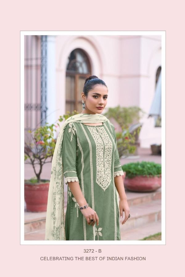 Jay Vijay Prints Natasha 3272 Cotton Ladies Salwar Suit 3272-B