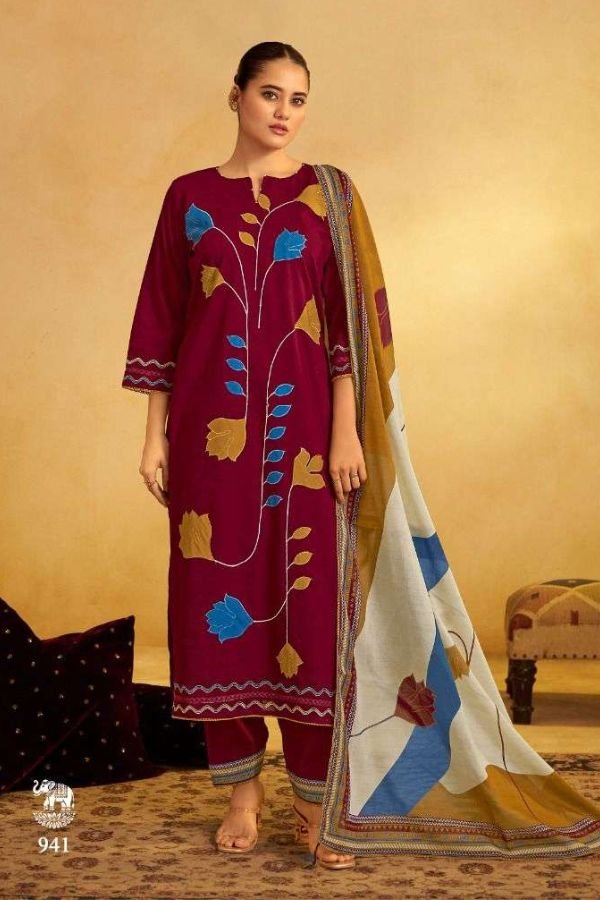 Jay Vijay Prints Raas Cotton Ladies Salwar Suit 941