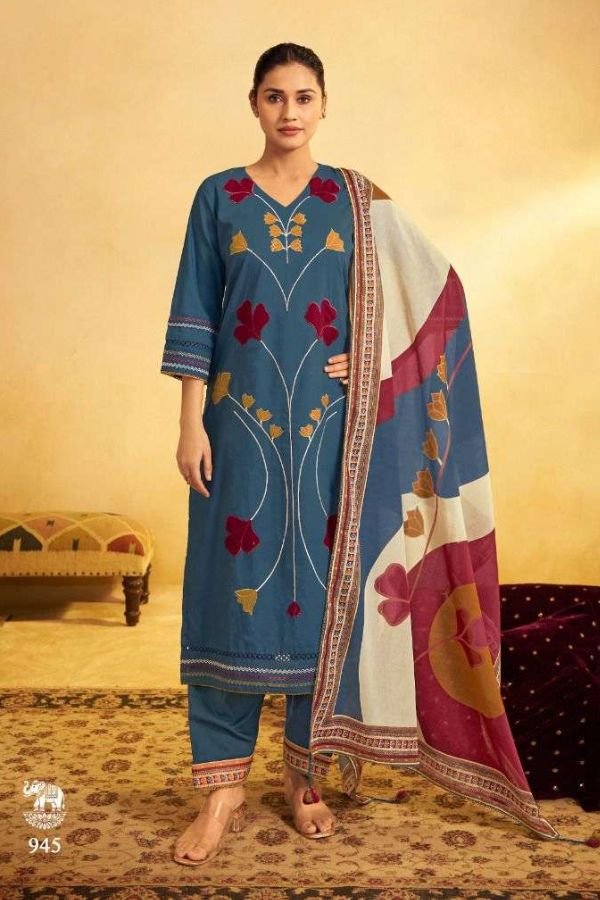 Jay Vijay Prints Raas Cotton Ladies Salwar Suit 945