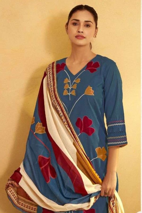 Jay Vijay Prints Raas Cotton Ladies Salwar Suit 945