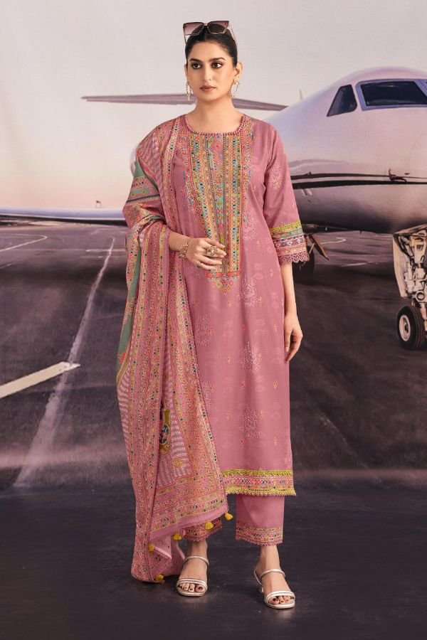 Jay Vijay Prints Romanchak Safar Cotton Ladies Suit 10911