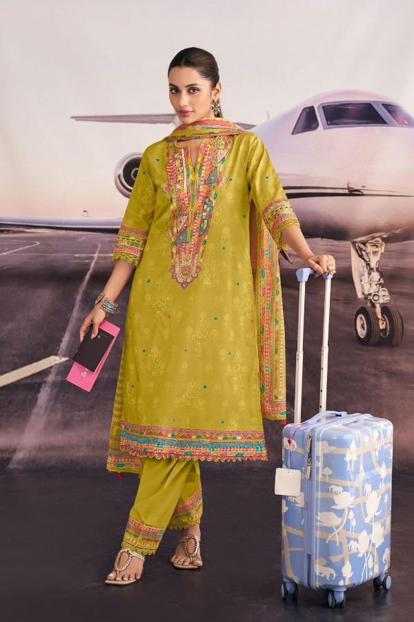 Jay Vijay Prints Romanchak Safar Cotton Ladies Suit 10915
