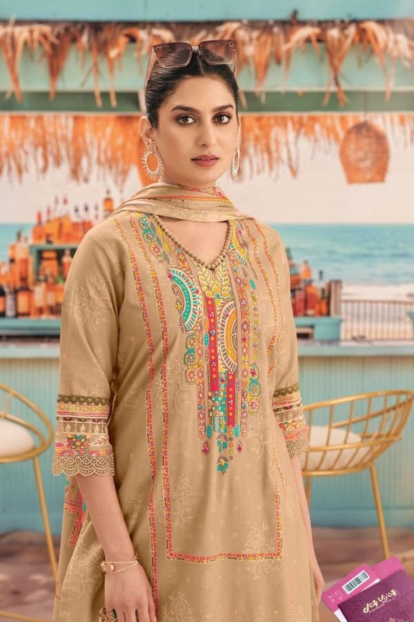 Jay Vijay Prints Romanchak Safar Cotton Ladies Suit 10912
