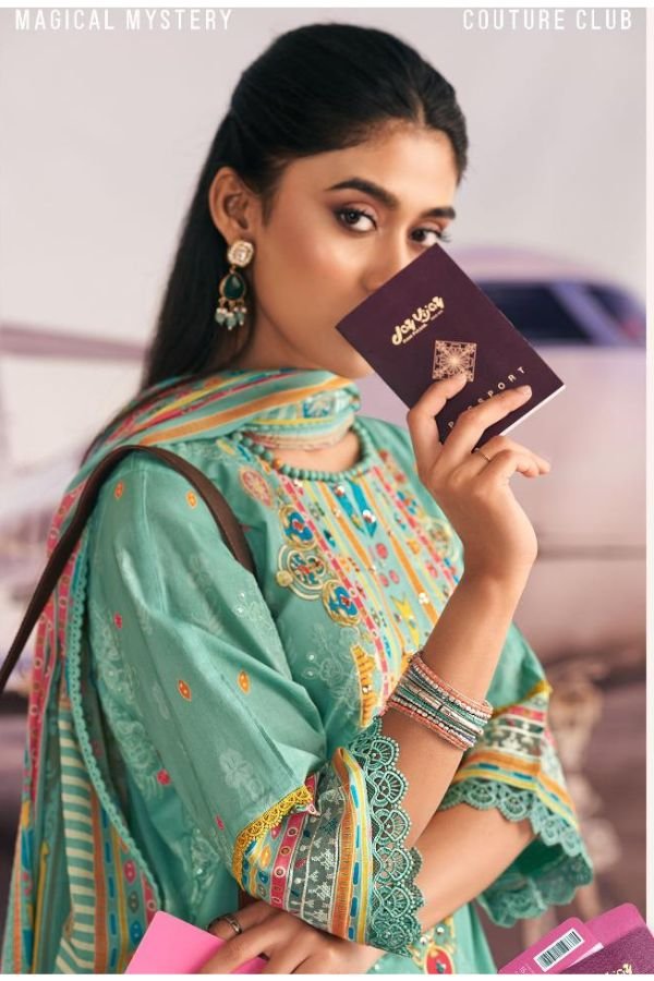 Jay Vijay Prints Romanchak Safar Cotton Ladies Suit 10913