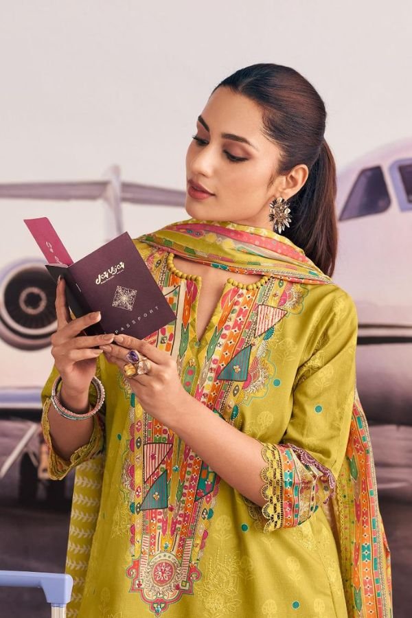 Jay Vijay Prints Romanchak Safar Cotton Ladies Suit 10915