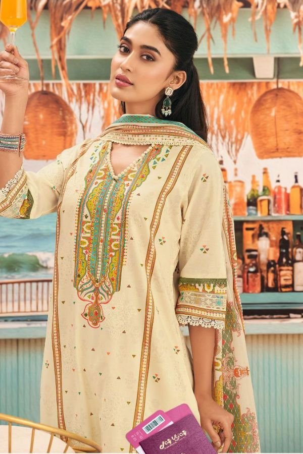 Jay Vijay Prints Romanchak Safar Cotton Ladies Suit 10916