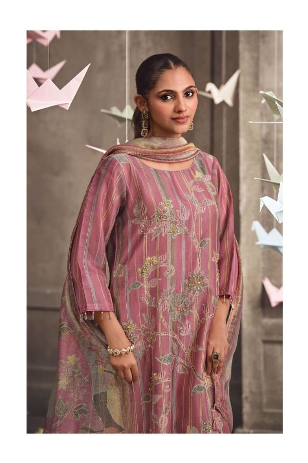 Jay Vijay Prints Terina Tissue Chanderi Ladies Suit 3311-B