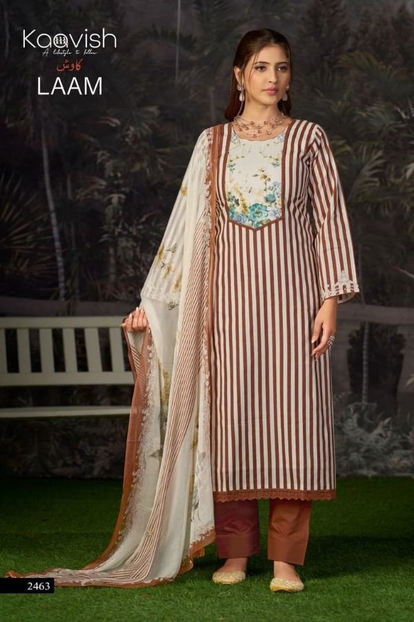 Kaavish Trends Laam Lawn Cotton Printed Salwar Suit 2463