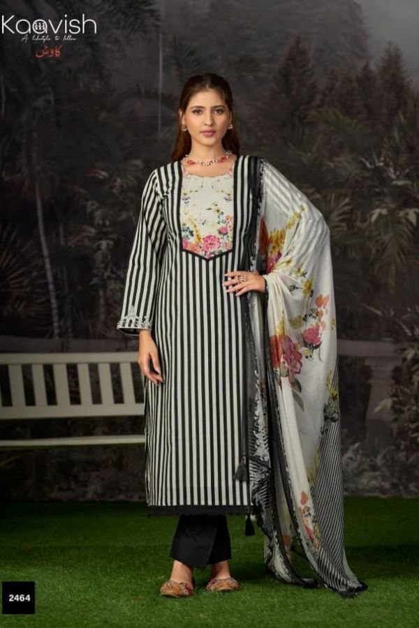 Kaavish Trends Laam Lawn Cotton Printed Salwar Suit 2464