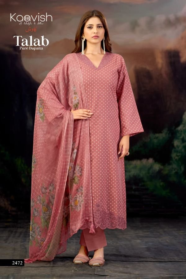 Kaavish Trends Talab Pure Lawn Cotton Suit 2472