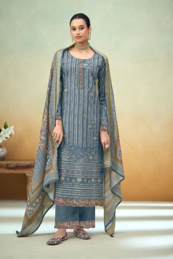 Kesar Kahaniyaan Lawn Cotton Ladies Salwar Suit 1003