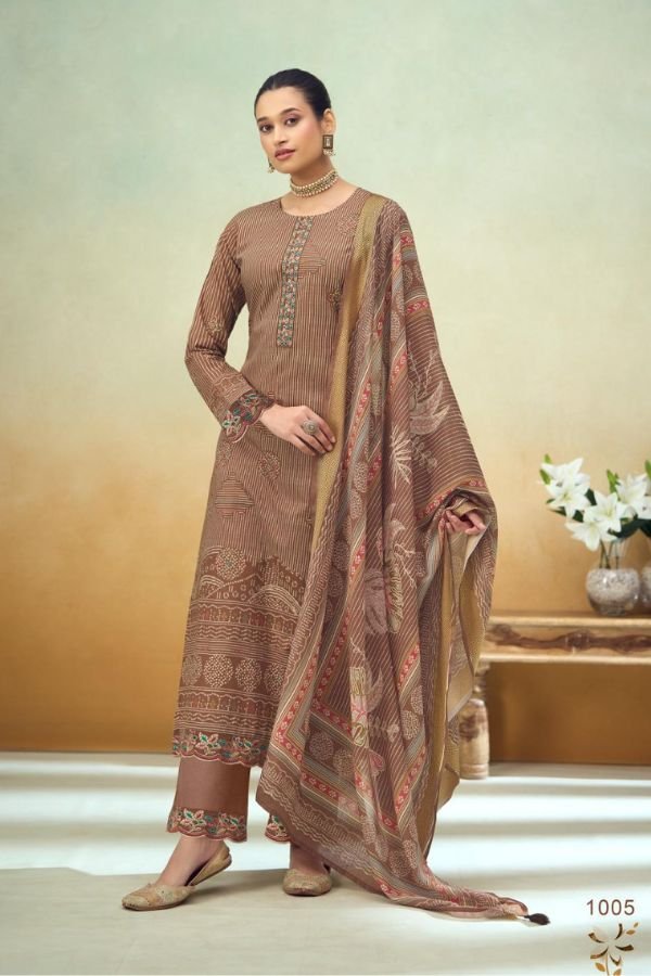 Kesar Kahaniyaan Lawn Cotton Ladies Salwar Suit 1005