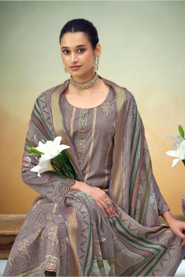 Kesar Kahaniyaan Lawn Cotton Ladies Salwar Suit 1006