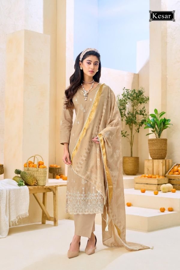 Kesar Karachi Ibadat Lawn Cotton Ladies Salwar Suit 3005