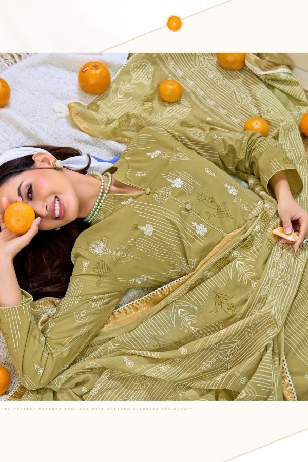 Kesar Karachi Ibadat Lawn Cotton Ladies Salwar Suit 3004