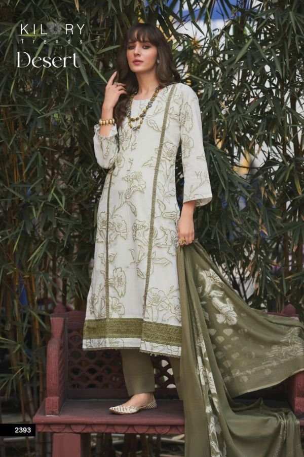 Kilory Trends Desert Lawn Cotton Ladies Salwar Suit 2393