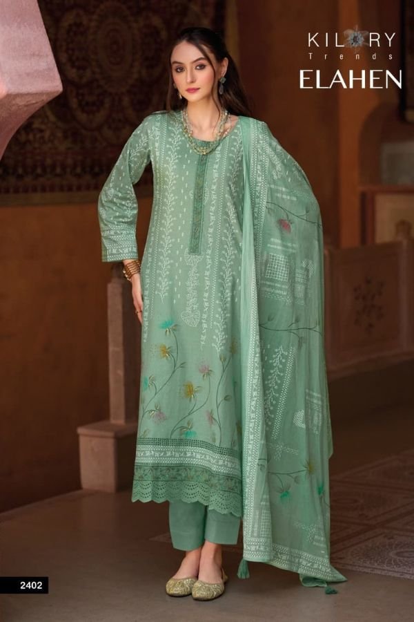 Kilory Trends Elahen Lawn Cotton Ladies Salwar Suit 2402