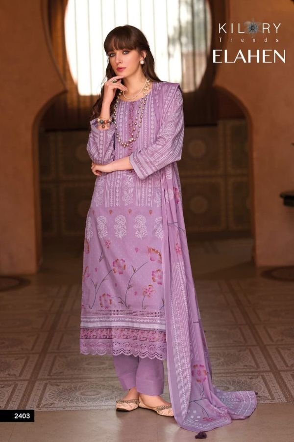 Kilory Trends Elahen Lawn Cotton Ladies Salwar Suit 2403