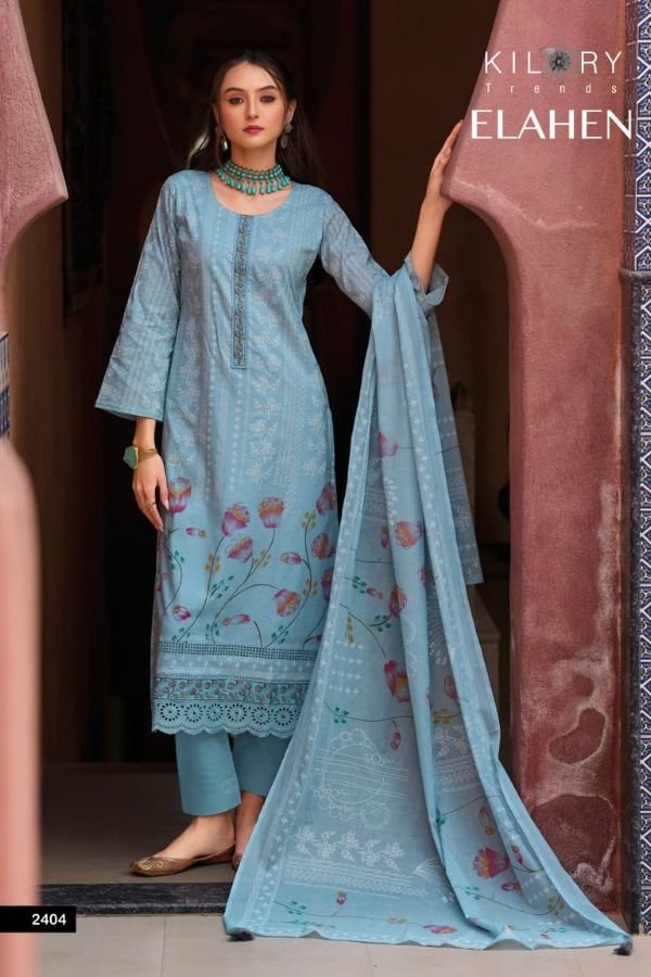 Kilory Trends Elahen Lawn Cotton Ladies Salwar Suit 2404